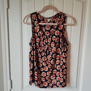 Old Navy Floral Tank Top - Navy and Coral